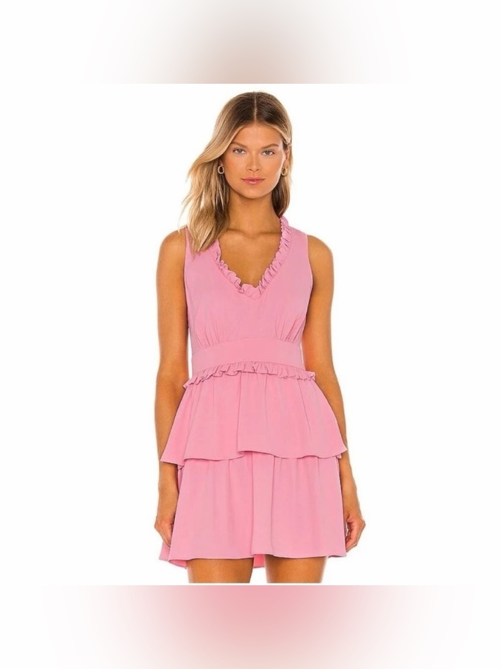 Amanda Uprichard Moneta Mini Dress in Bloom Pink, Size XS
